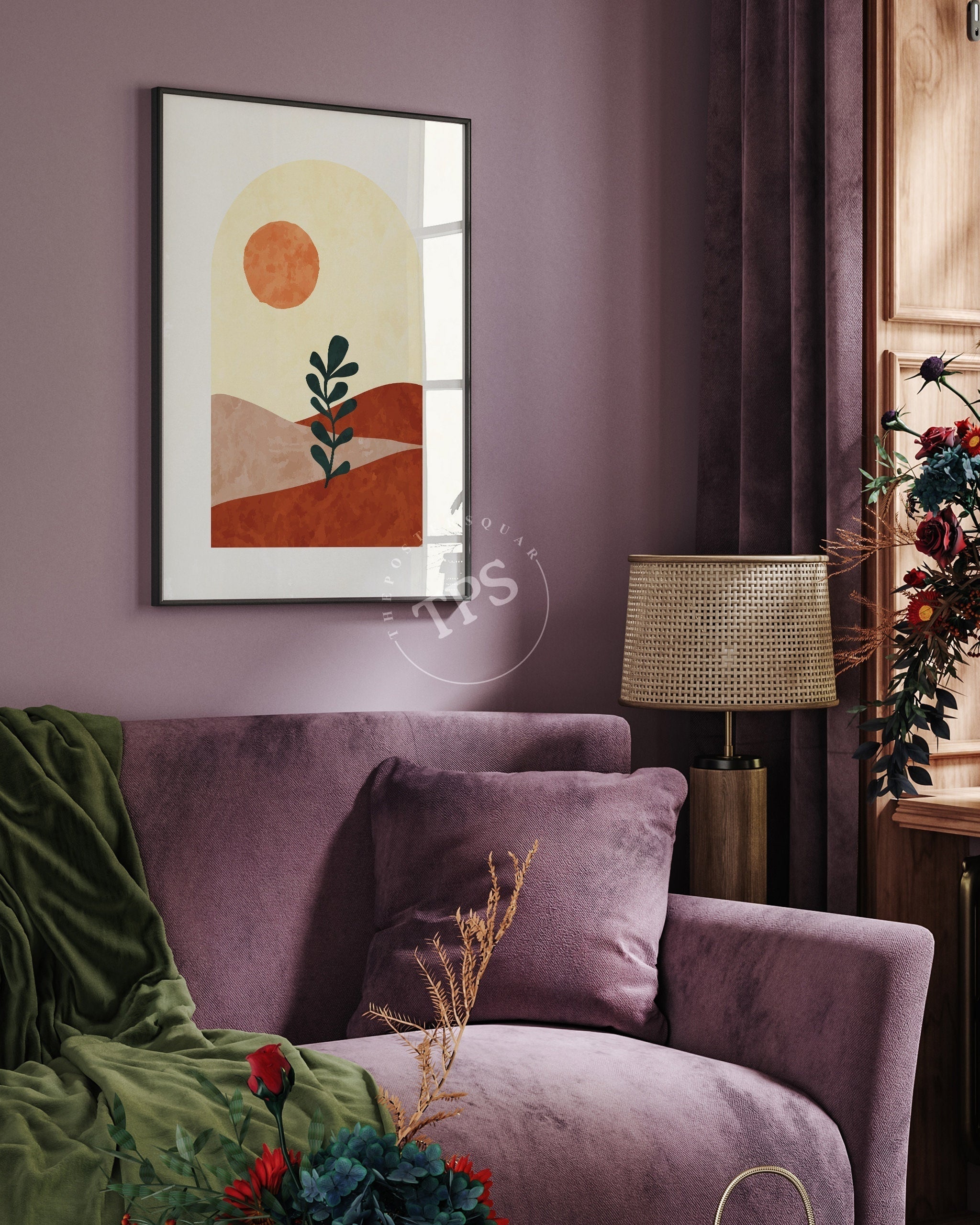 Soyut Duvar Sanatı - Boho-poster-Poster Depo