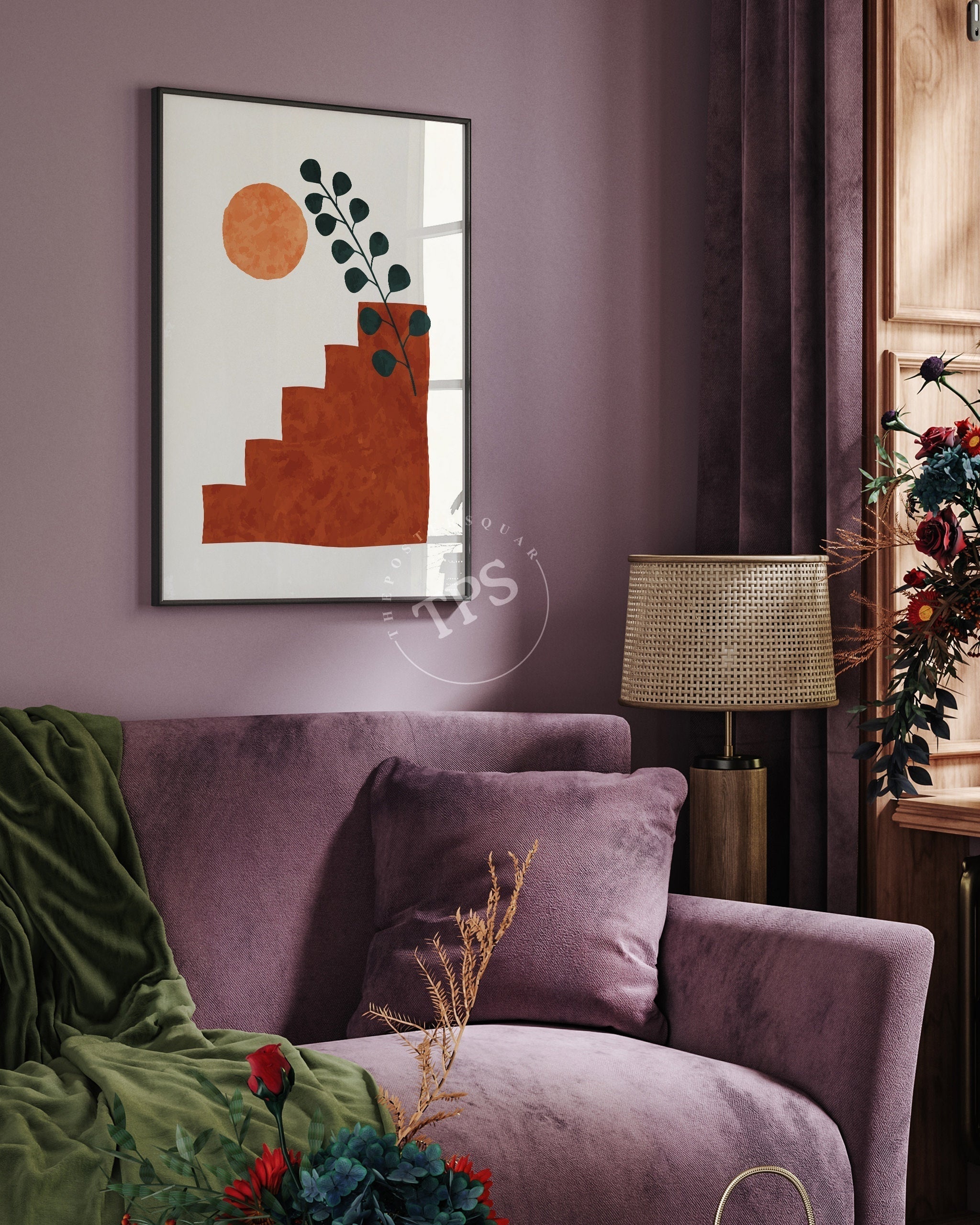 Soyut Duvar Sanatı - Boho-poster-Poster Depo