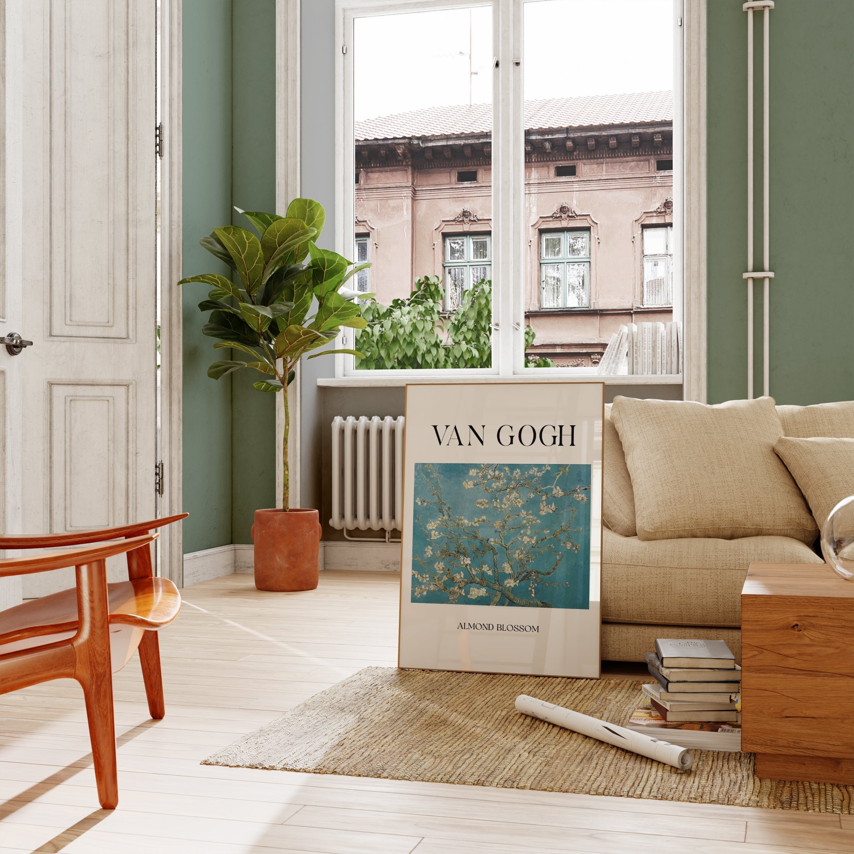 Badem çiçeği (1890)-poster-Poster Depo