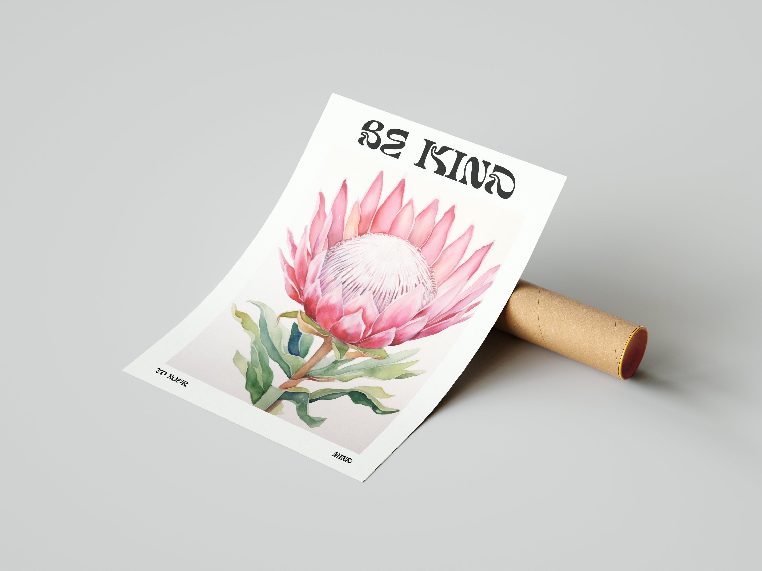 Zihninize Karşı Nazik Olun-poster-Poster Depo