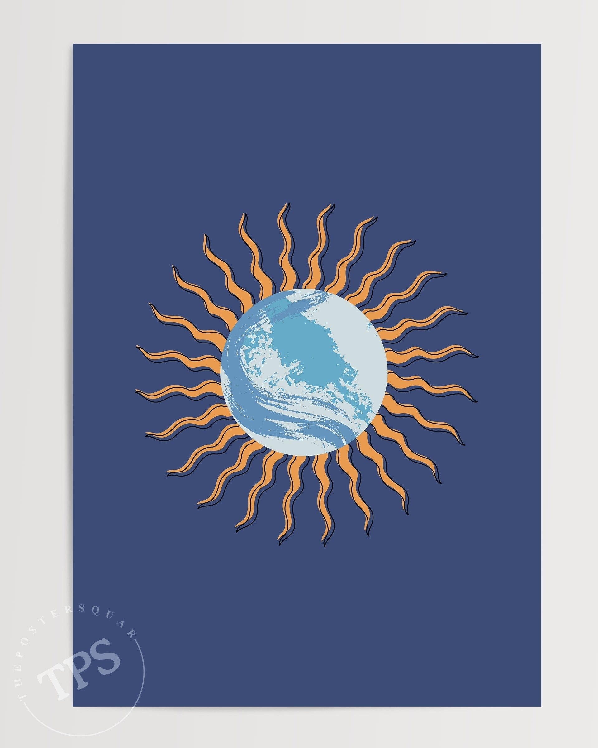 Mavi Küre'nin Halesi-poster-Poster Depo