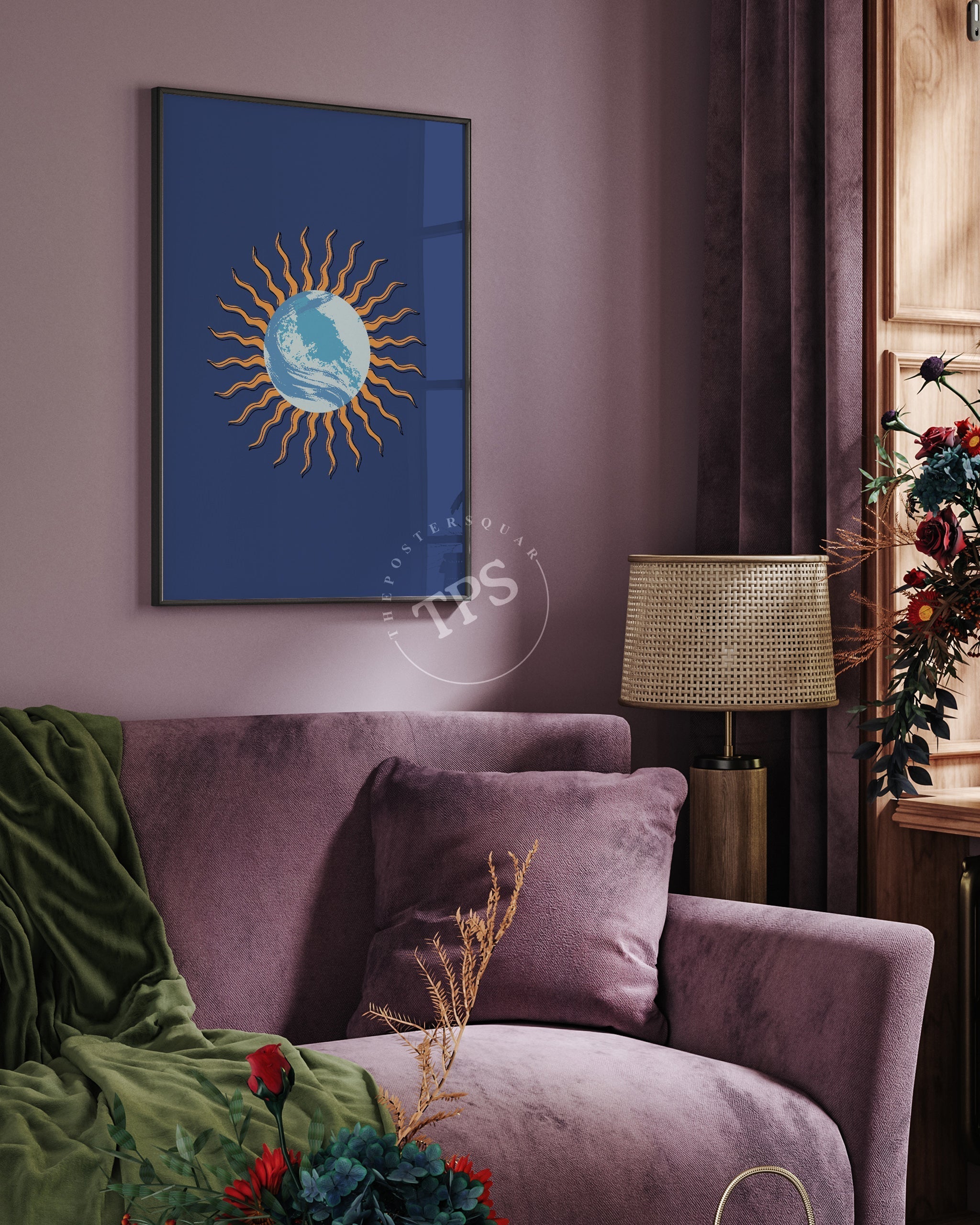 Mavi Küre'nin Halesi-poster-Poster Depo