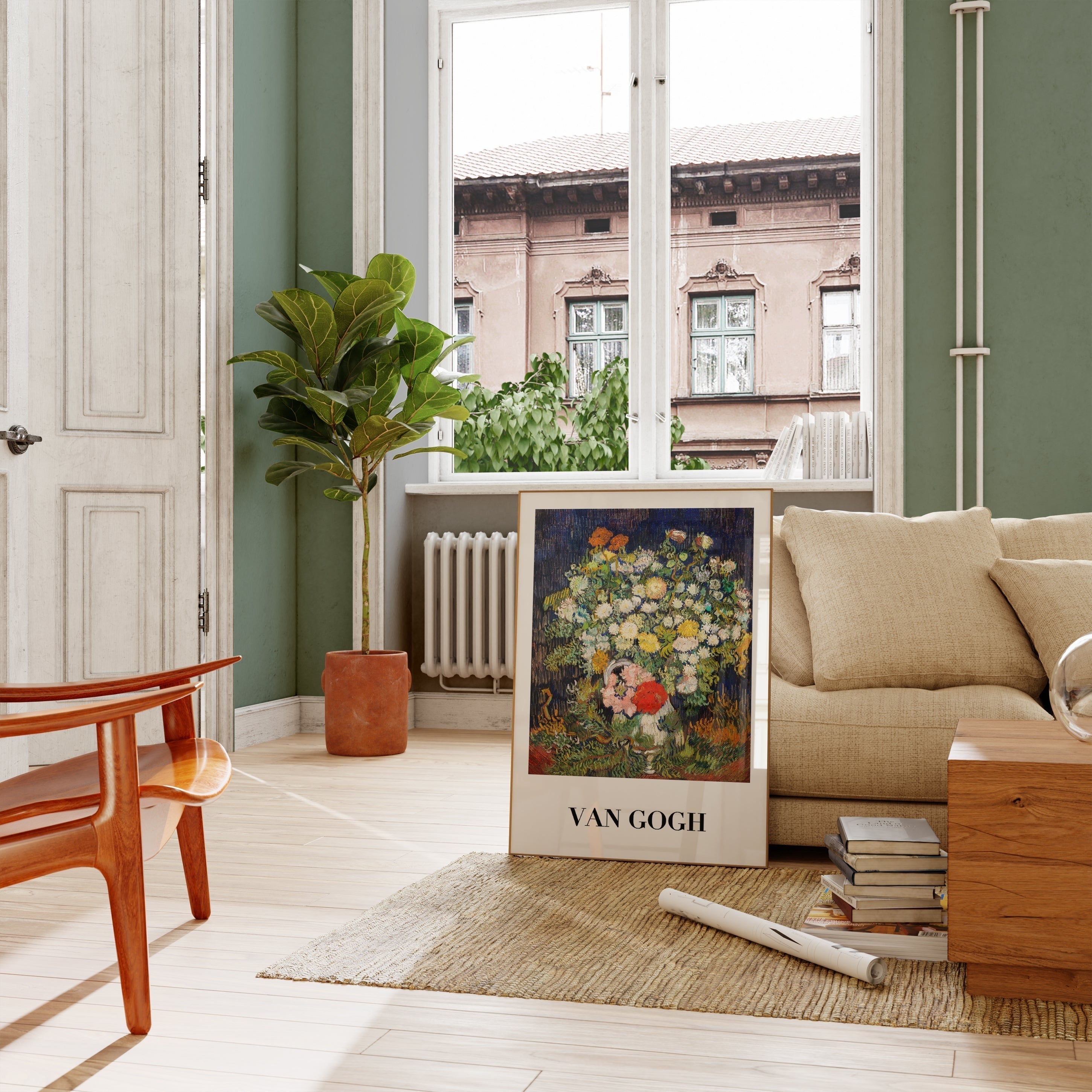 Vazoda Çiçek Buketi (1890)-poster-Poster Depo