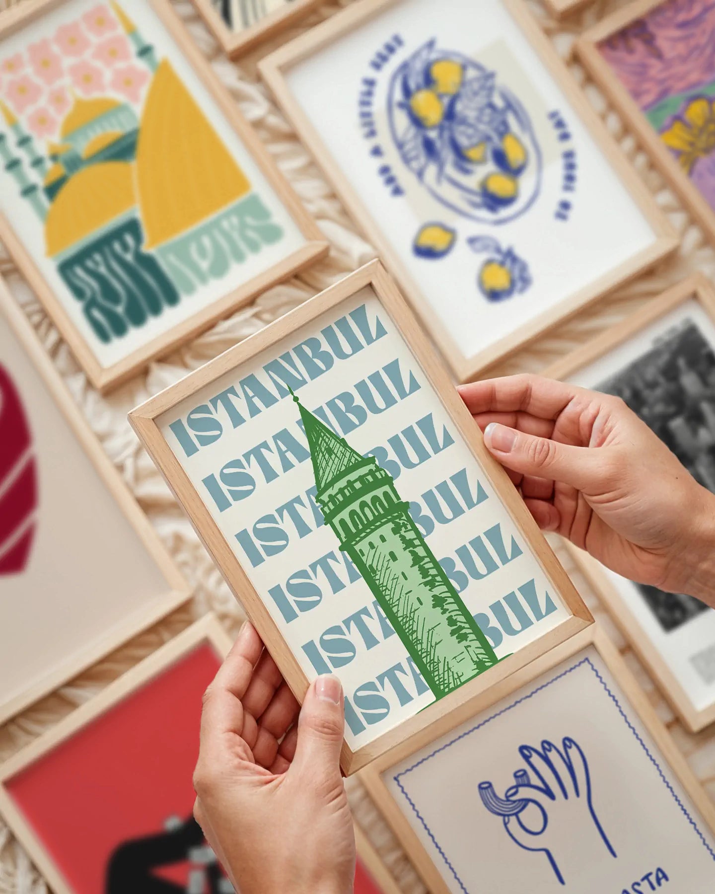 İstanbul temalı özel tasarım posterler, çerçeveli duvar sanatı koleksiyonu